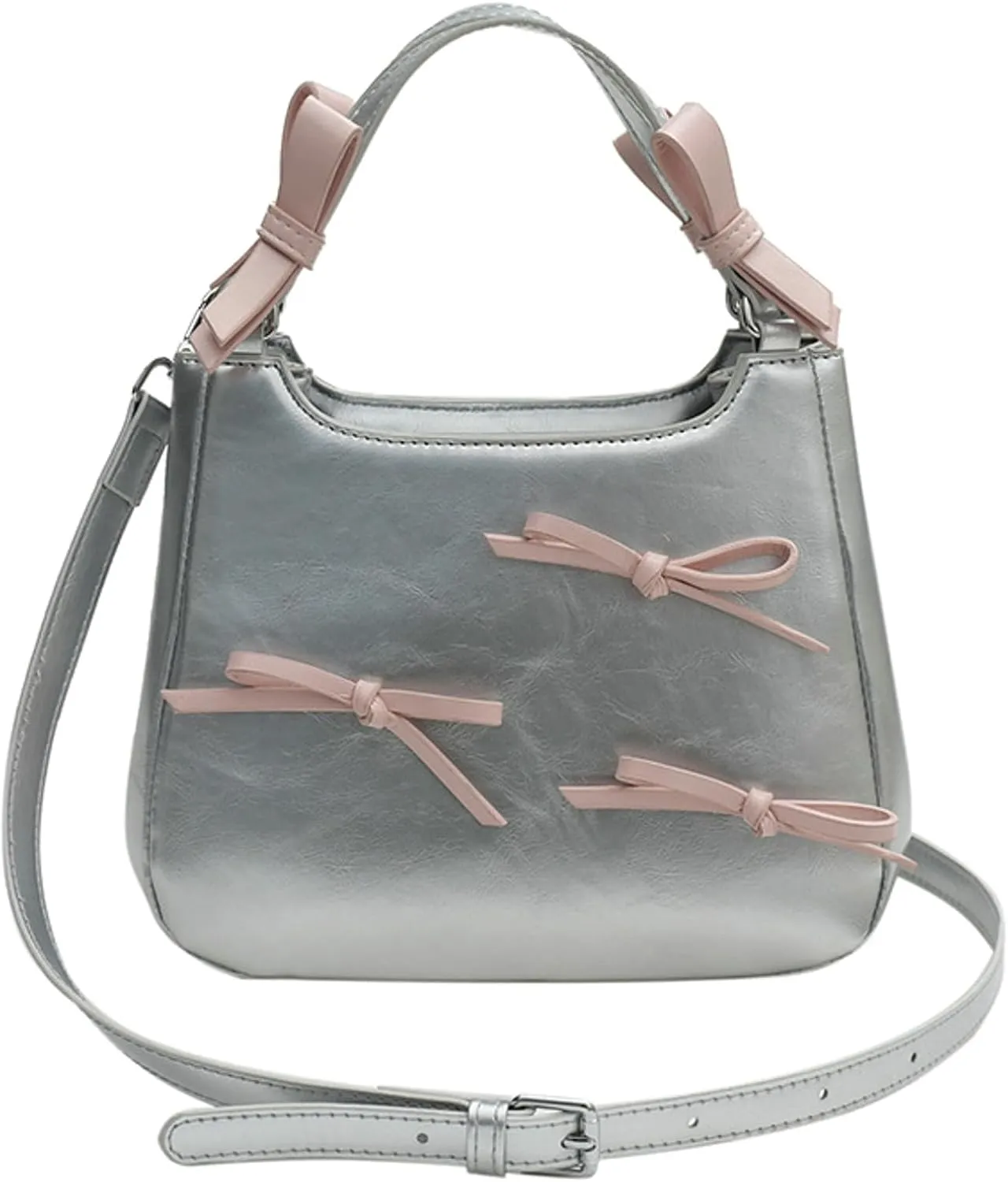 2025 Cute Bowknot Small Handbag Women Shoulder Top Handle Crossbody Wristlet Bag