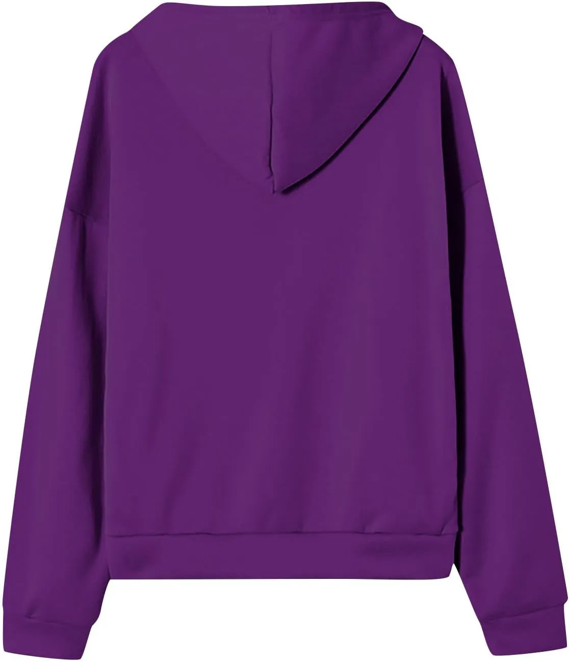2025 Spring Women's Drawstring Zip Up Cute Hoodies Soft Jacket Plus Size Casual Sweatshirts with Pocket