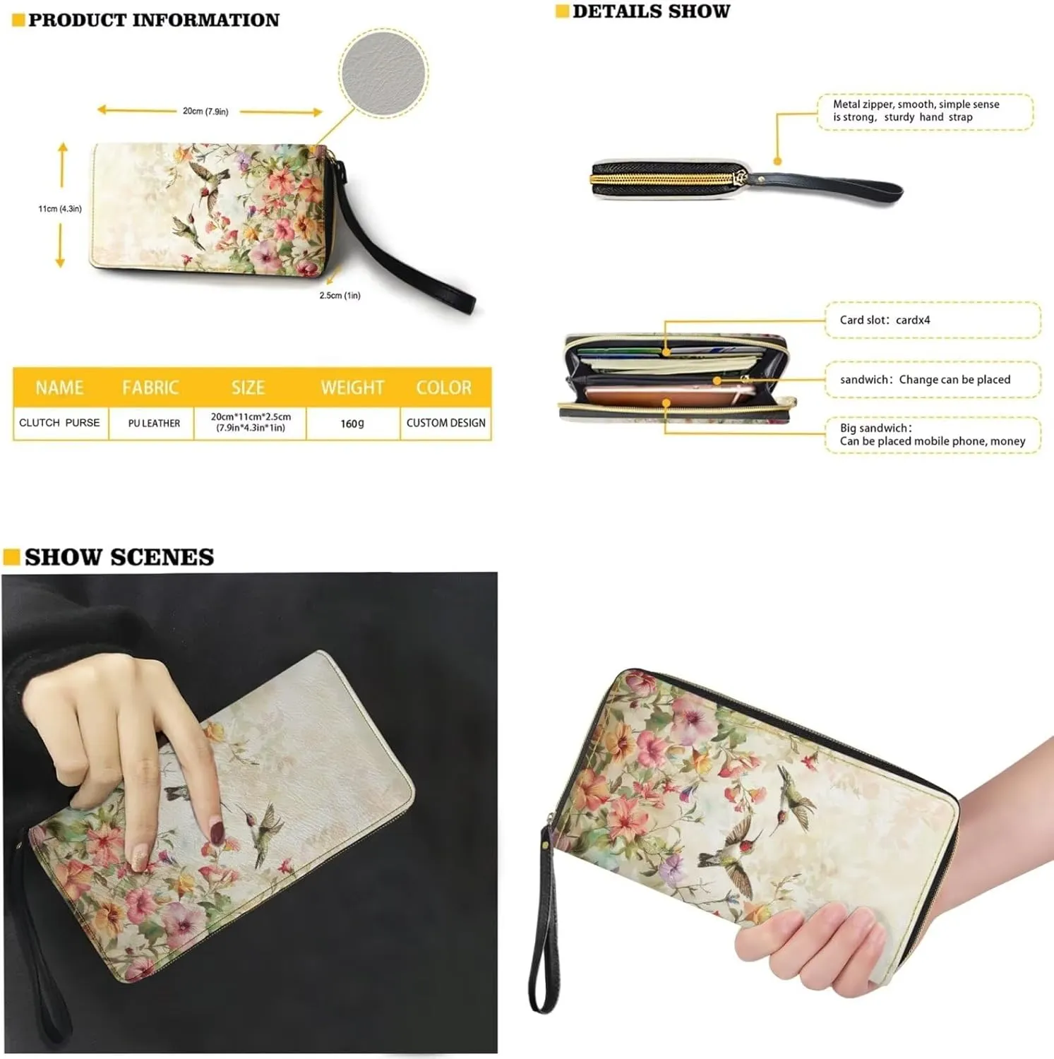 2pcs Purses For Women Wallet Shoulder Bag Top Handle Hand for Daliy Use