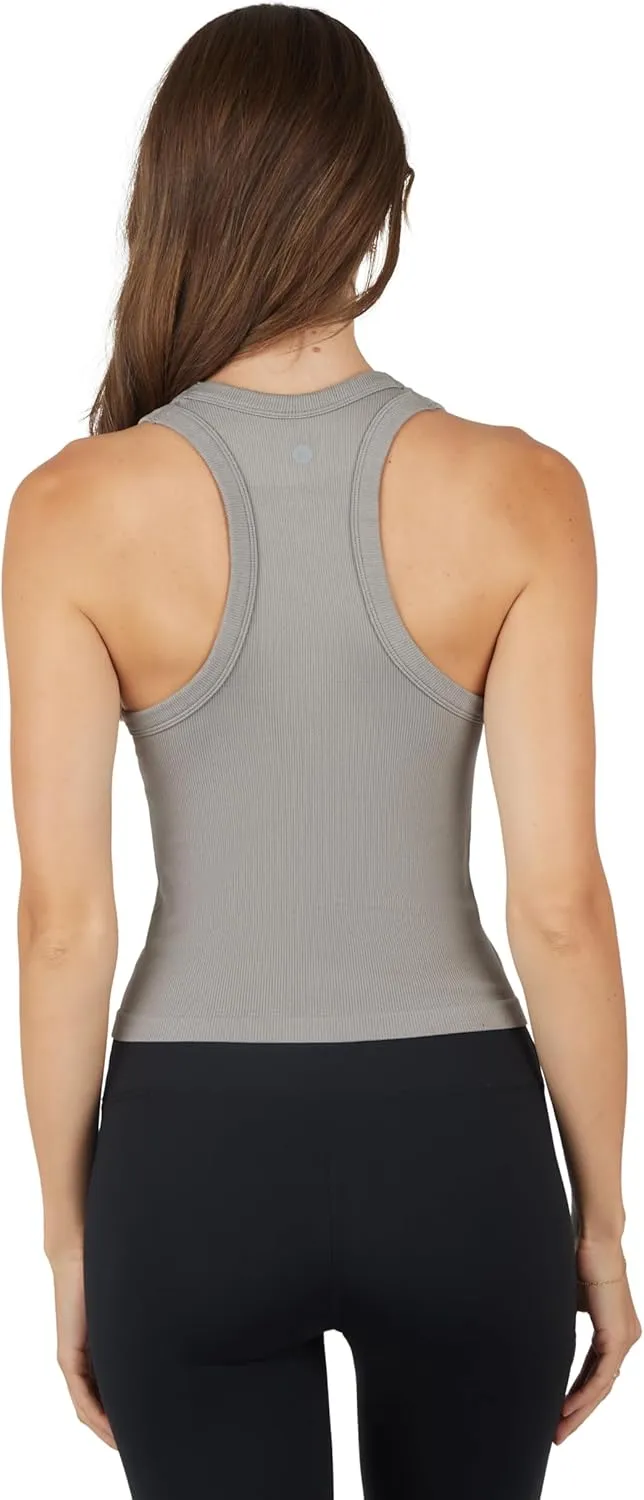 90 Degree By Reflex Womens Seamless Tank Ribbed Fitted Racerback Top 3 Pack