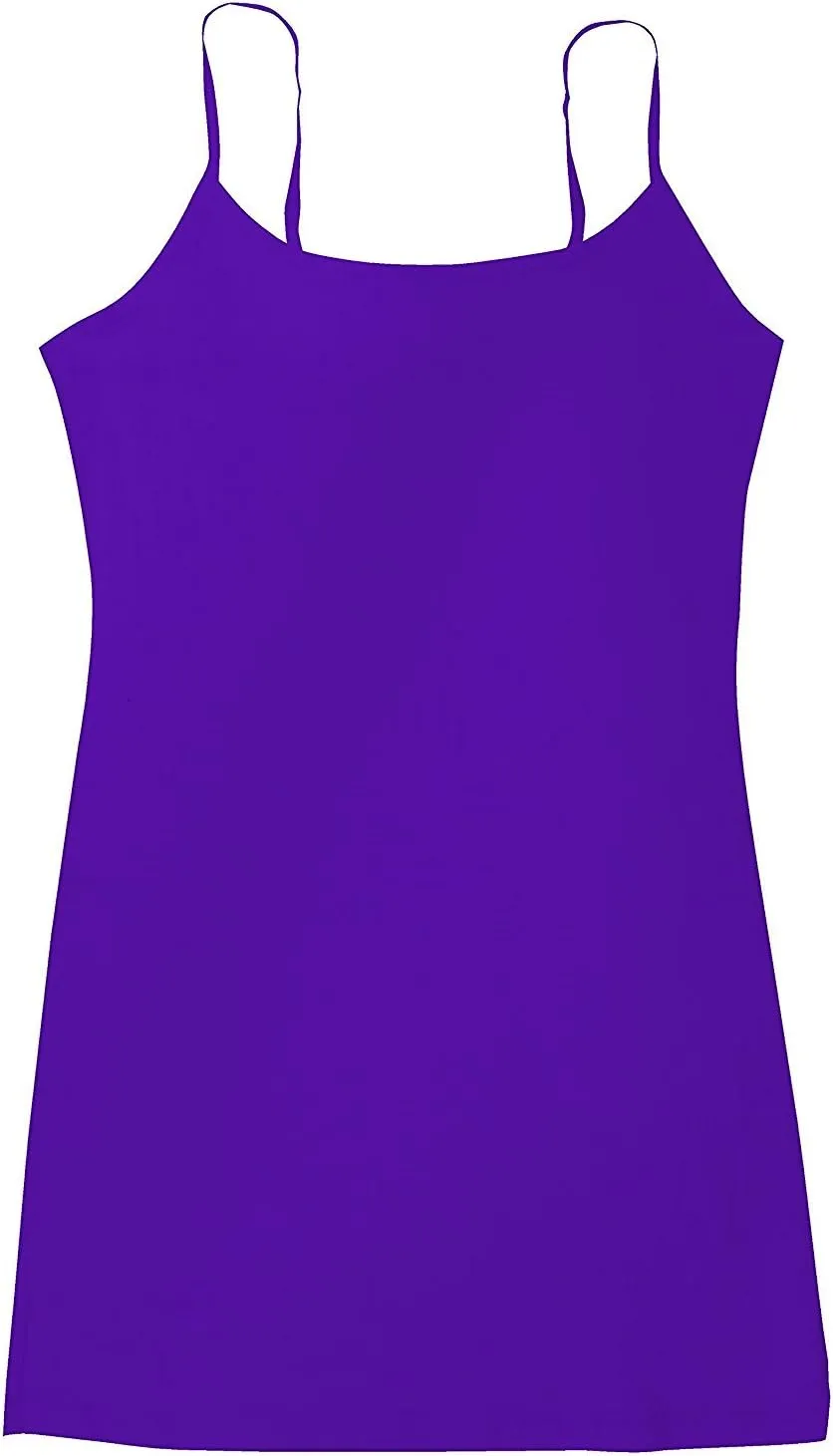 Active Basic Junior Women's Casual Plain Layering Camisole Cami Top Tank - 4 Pack