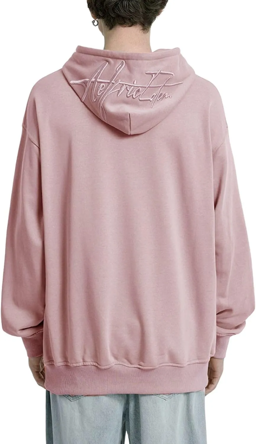 Aelfric Eden Embroidery Hoodies Oversized Y2k Hooded Sweatshirts Unisex Solid Color Hoodie Streetwear Pullover Tops