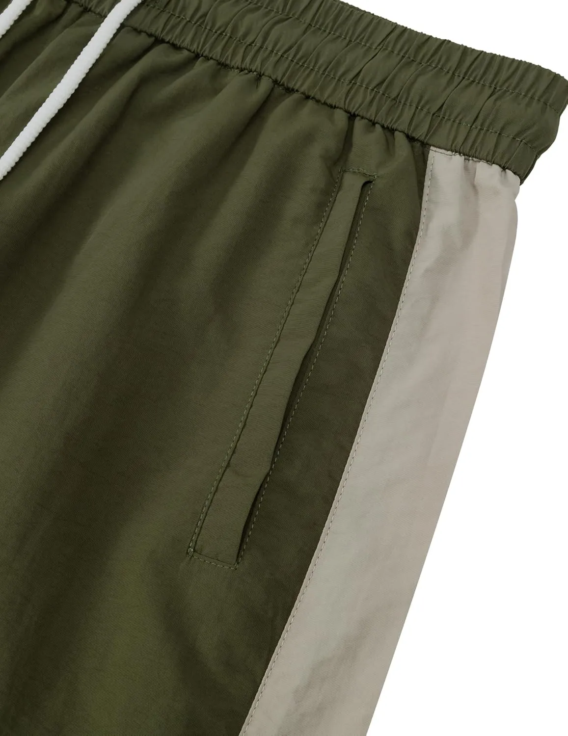 Aelfric Eden Striped Track Pants Men Parachute Pants Women Baggy Sweatpants Y2k Wide Leg Cargo Pants with Drawstring