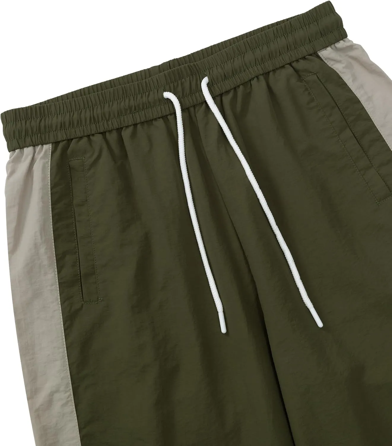 Aelfric Eden Striped Track Pants Men Parachute Pants Women Baggy Sweatpants Y2k Wide Leg Cargo Pants with Drawstring