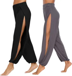 AvaCostume High Slit Harem Pants Women Hippie Harem Pants Trousers