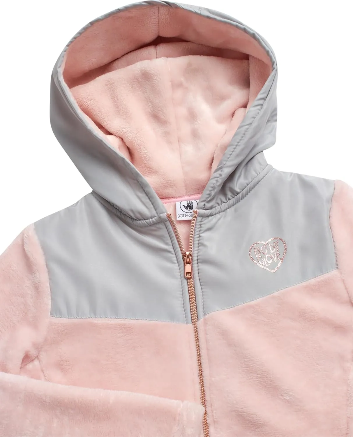 Body Glove Girls' Sweatshirt - Super Soft Plush Fleece Zip Up Hoodie Sweatshirt - Heavyweight Sweatshirt for Girls (7-12)