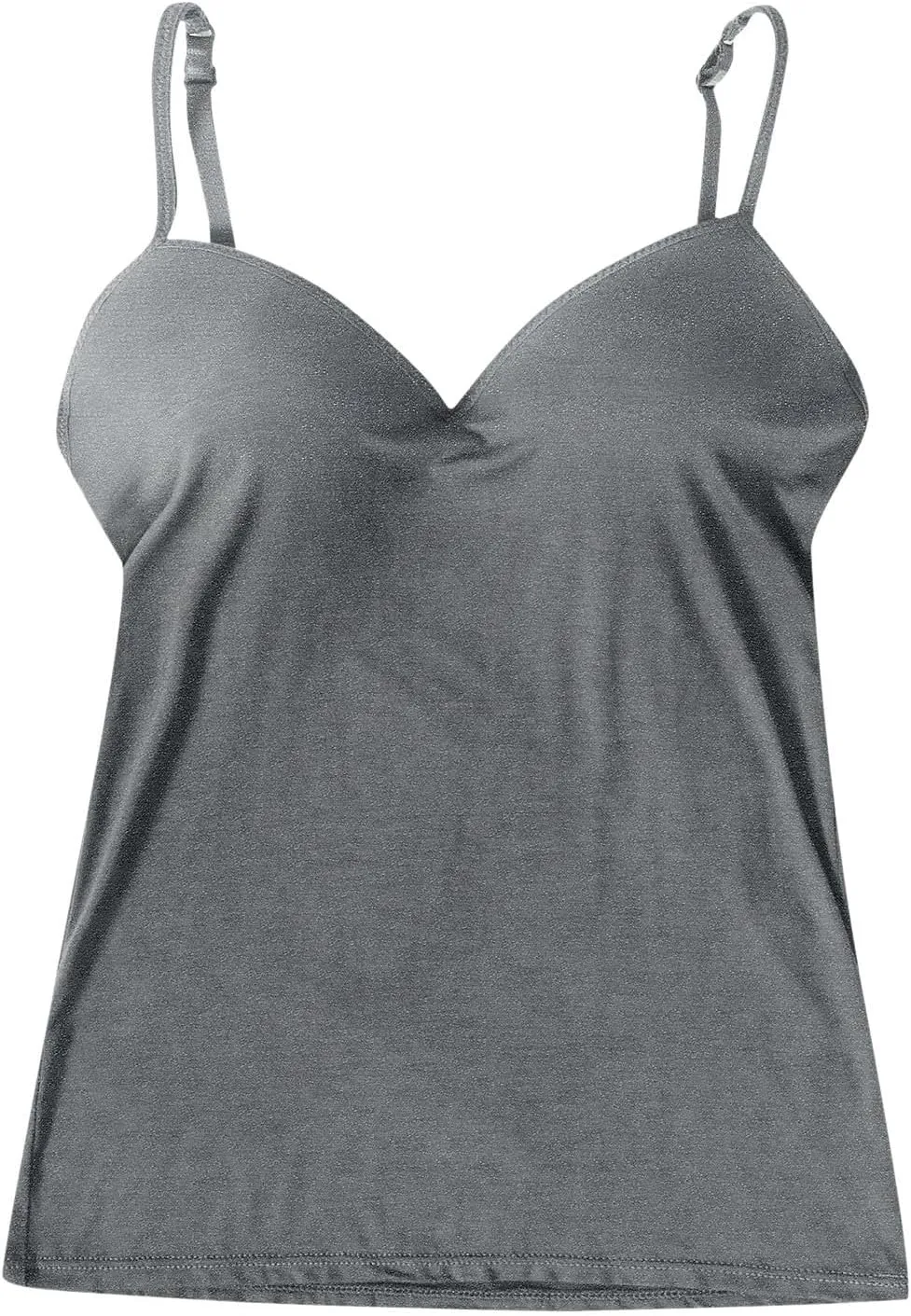 Built in Bra Camisole Tops for Women Workout Layer Padded Yoga Shirts Summer Casual Plus Size Shelf Bras Undershirts