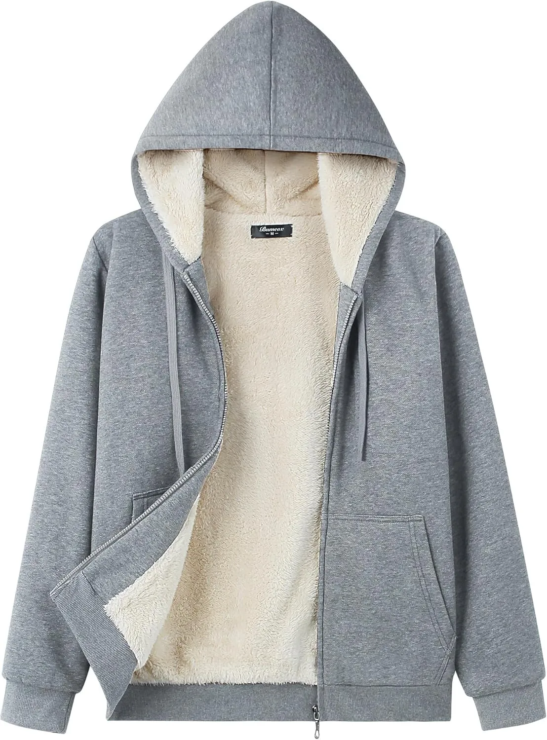 Bumeex Women' Sweatshirt,Sherpa-Lined Hoodie