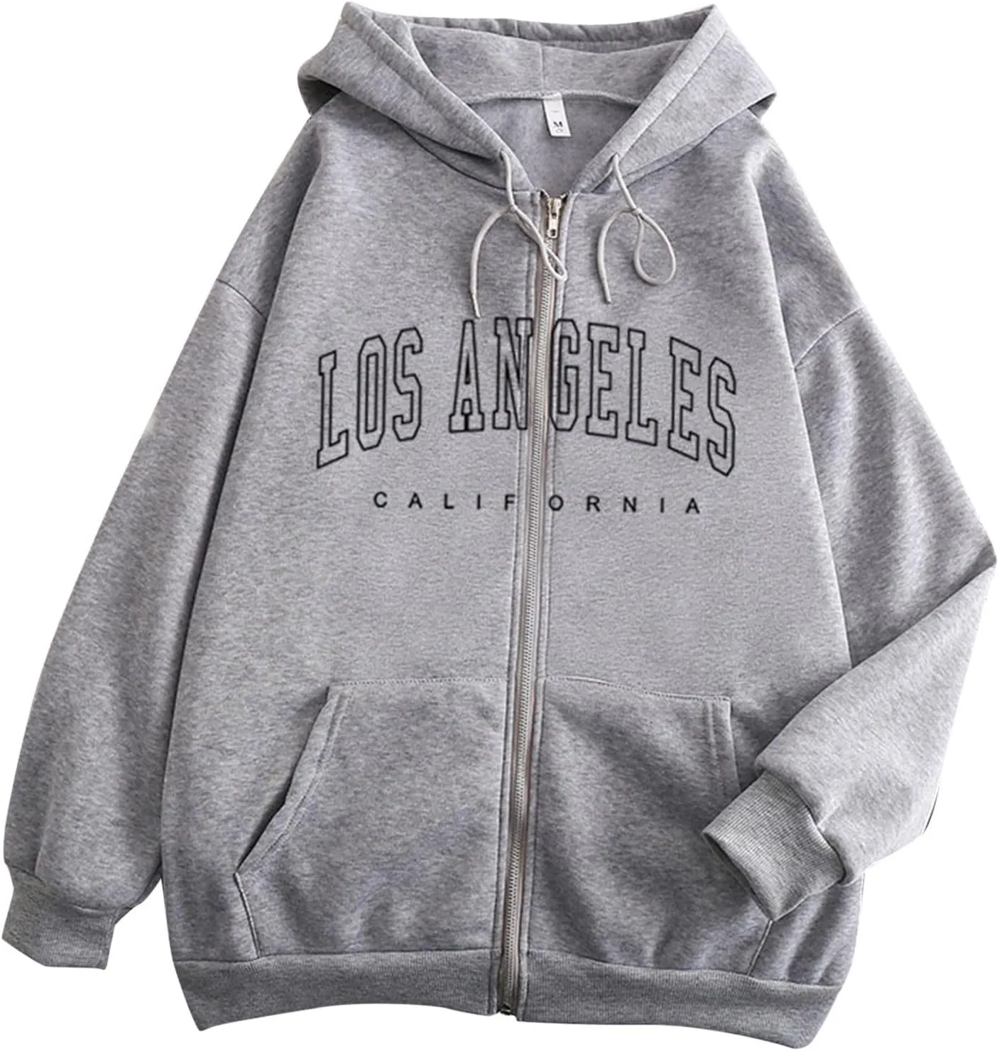 California Hoodies For Girls Letter Print Graphic Sweatshirt Hooded Long Sleeve Casual Loose Pullover Tops For 4-14 Years