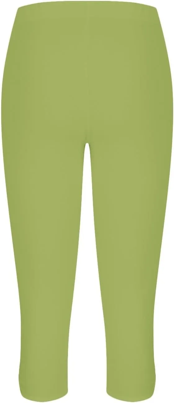 Capri Pants for Women Dressy Casual Summer Capris Knee Length Cropped Legging Trendy Lightweight Ladies Clothing