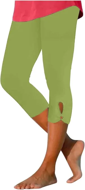 Capri Pants for Women Dressy Casual Summer Capris Knee Length Cropped Legging Trendy Lightweight Ladies Clothing