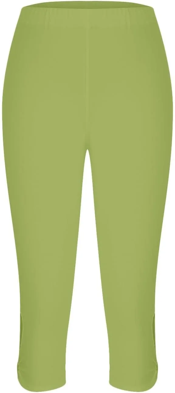 Capri Pants for Women Dressy Casual Summer Capris Knee Length Cropped Legging Trendy Lightweight Ladies Clothing