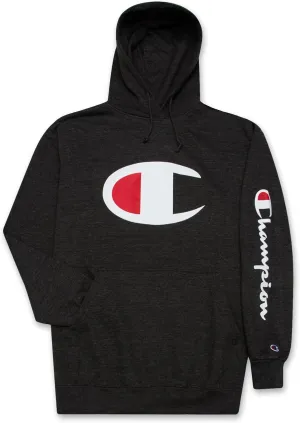 Champion Hoodie for Men Big And Tall Mens Oversized Pullover Fleece Sweatshirt