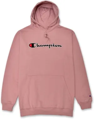 Champion Mens Hoodies Big and Tall - Embroidered Pullover Fleece Sweatshirt