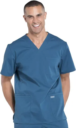 Cherokee Scrubs for Men Workwear Professionals V-Neck 4 Pocket Scrub Top WW695