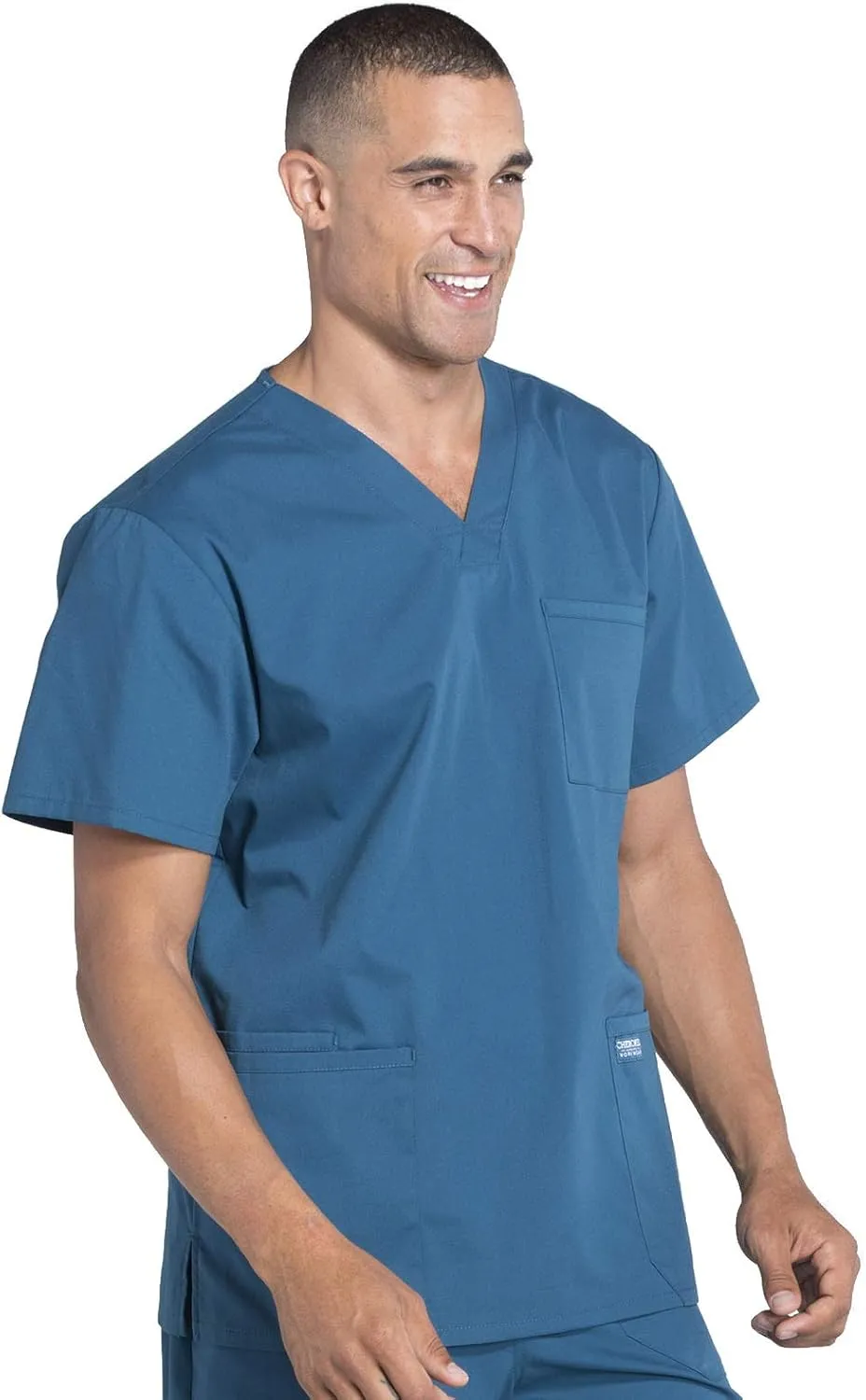 Cherokee Scrubs for Men Workwear Professionals V-Neck 4 Pocket Scrub Top WW695