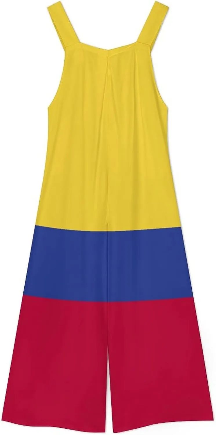 Colombia Flag V-Neck T-Shirt for Womens Summer Autumn Winter Creativity Top