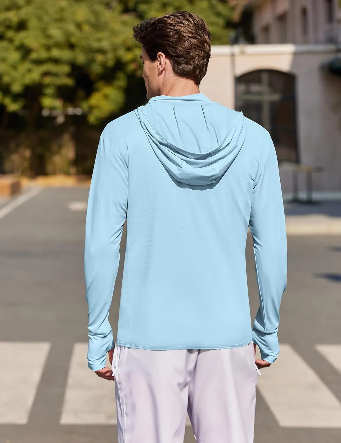 COOFANDY Men's UPF 50  Light Jacket Full Zip Sun Protection Hoodie Long Sleeve Sun Shirts UV Fishing Hiking Athletic Running