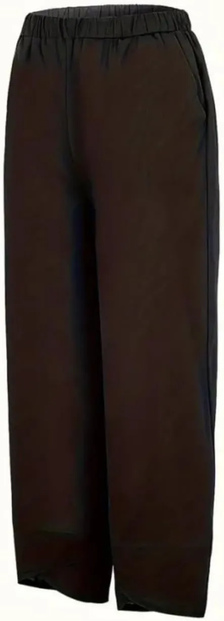 Cotton Linen Pants Casual Summer Capri Pants for Women Baggy Elastic Waisted Yoga Trousers Wide Leg Cropped Pants