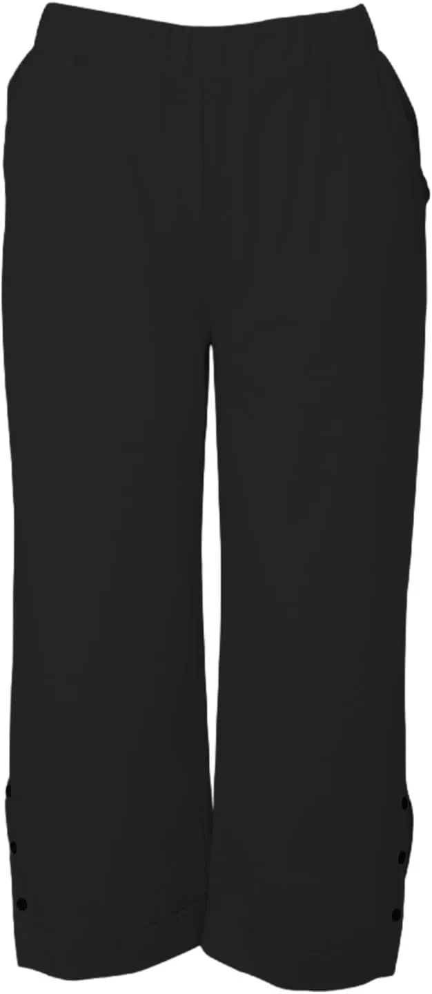 Cotton Linen Pants for Women Elastic High Waist Straight Leg Lounge Pants Summer Casual Slacks Trousers with Pockets
