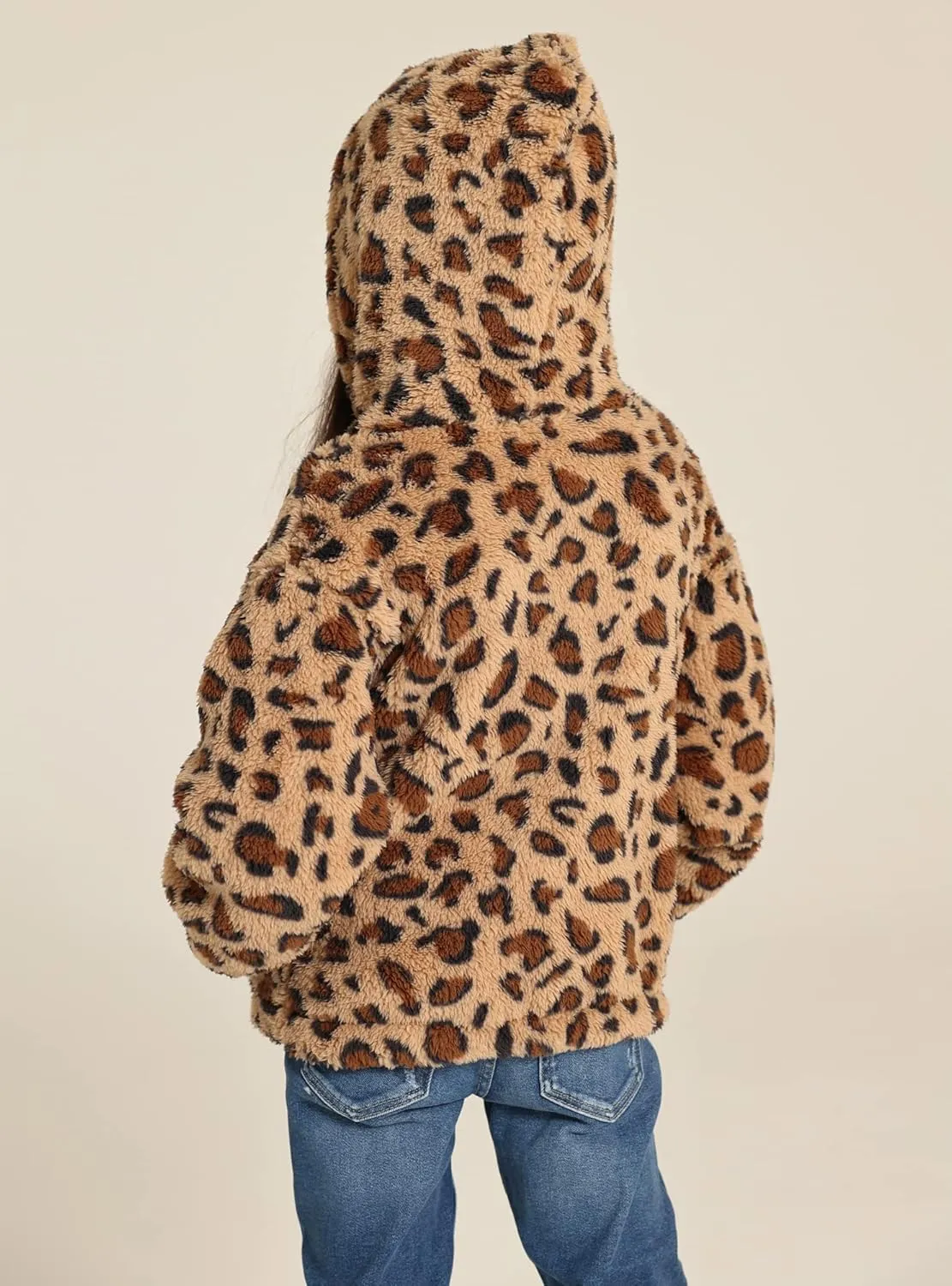 Danna Belle Girls Full Zip Hoodie Fleece Jacket Sherpa Hoodie Coat Fall Winter Outwear 5-12Y
