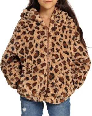 Danna Belle Girls Full Zip Hoodie Fleece Jacket Sherpa Hoodie Coat Fall Winter Outwear 5-12Y