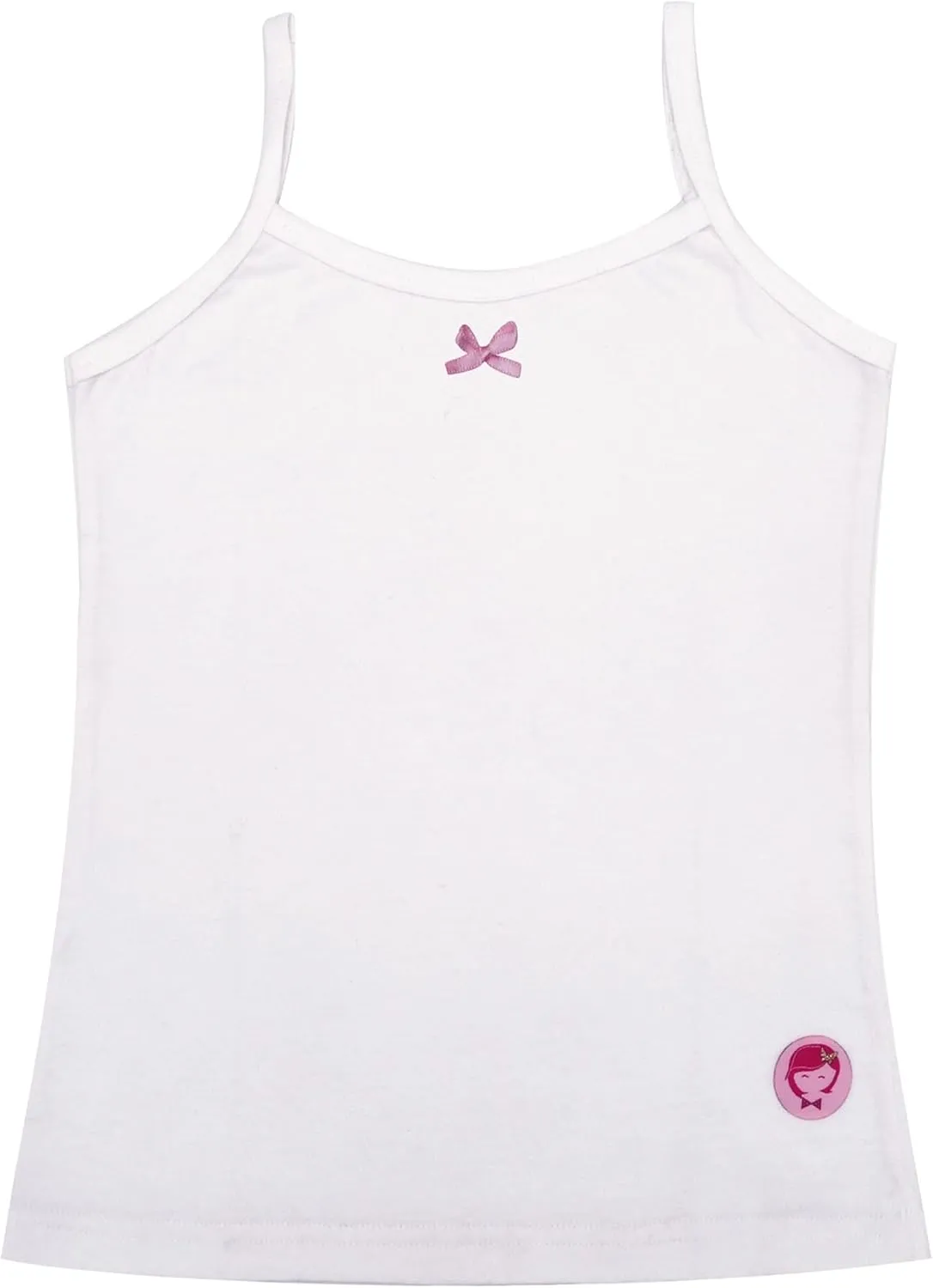 DChica Girls Strap Camisole, Sleeveless Summer Tank Top, Cotton Stretch Undershirts Inner Cami