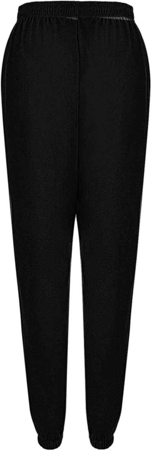 Drawstring Sweatpants for Women with Pockets, Women's Butterfly Sport Pants Elastic Waist Jogger Trousers Plus Size