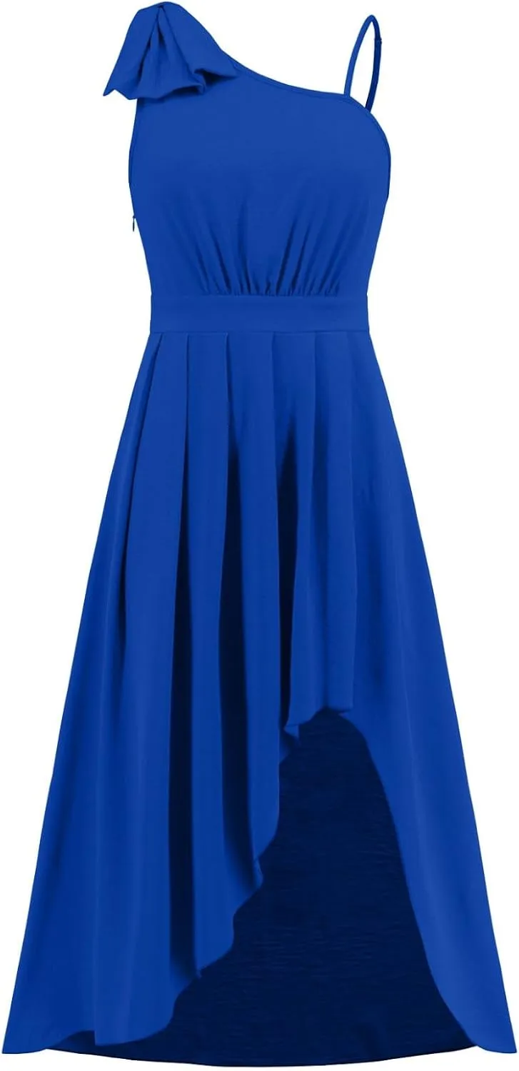 Dresses for Women 2024, Hawaiian Bohemian Flowy Irregular Summer Cocktail Dress V-Neck Casual Sleeveless Dressses