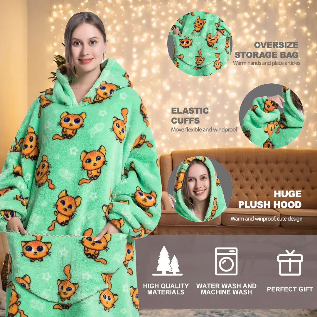 Family Cute Blanket Hoodie