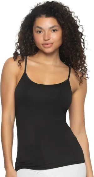 Felina | So Smooth Modal Cami Top with Hidden Built in Shelf Bra Support