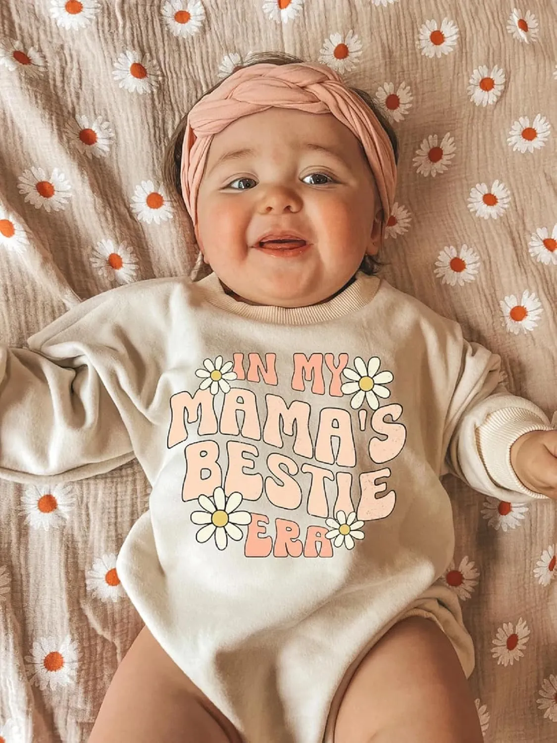 fhutpw Newborn Baby Girl Oversized Sweatshirt Romper Ruffle Long Sleeve Crewneck Onesie Sweater Tops Infant Fall Clothes