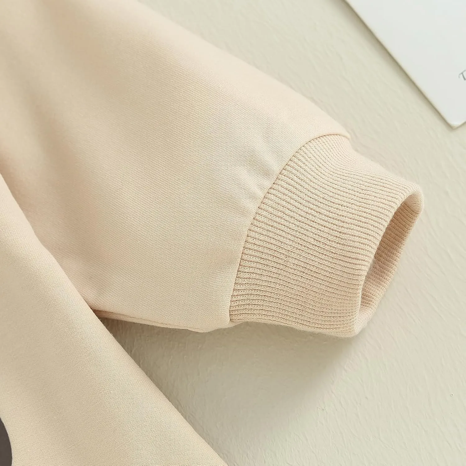 fhutpw Newborn Baby Girl Oversized Sweatshirt Romper Ruffle Long Sleeve Crewneck Onesie Sweater Tops Infant Fall Clothes