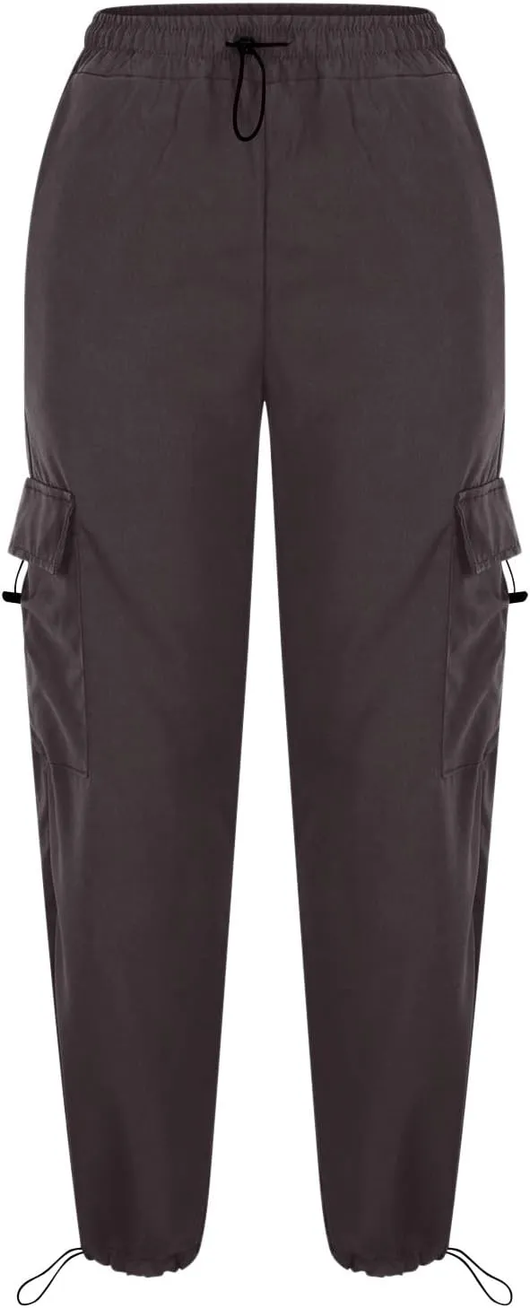 Firzero Cargo Pants for Women Wide Leg Parachute Sweatpants High Waisted Flowy Baggy Trousers 2024 Summer Trendy Y2k Pants
