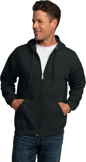 Fruit of the Loom Unisex Adult EverSoft Fleece Full Zip Hoodie Sweatshirt