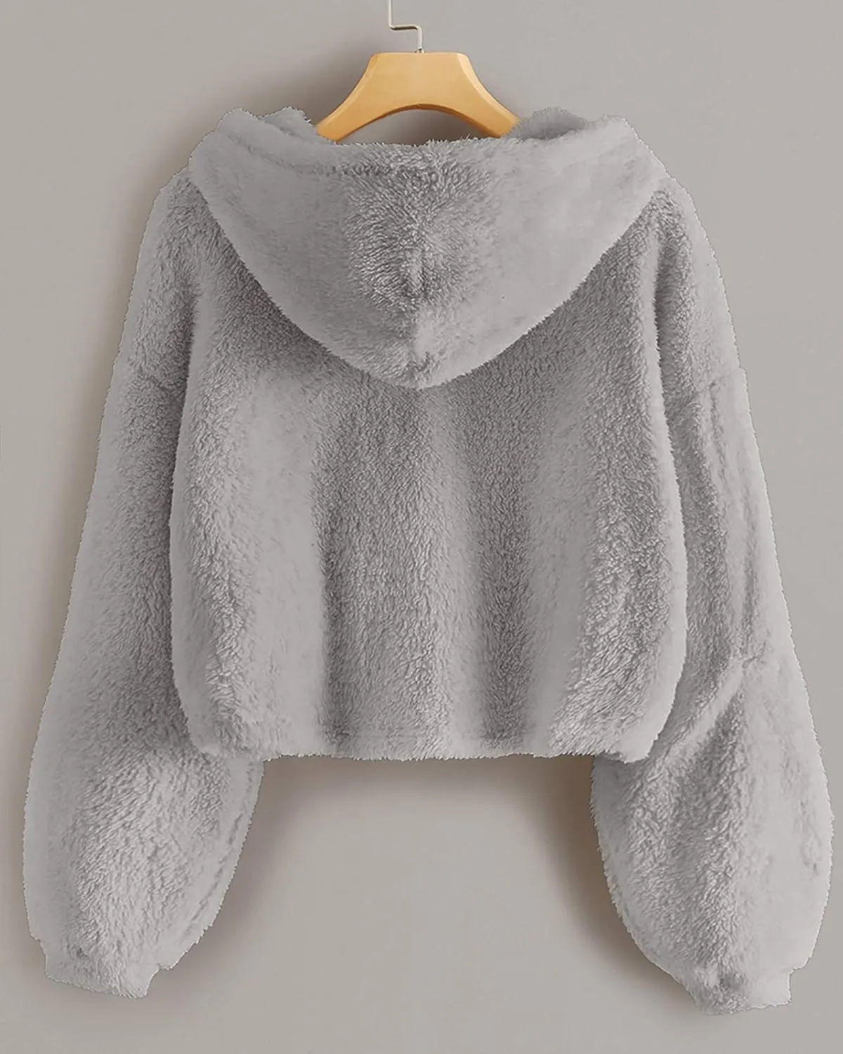 GAMISOTE Kids Girl's Fuzzy Hoodies Warm Loose Button Down Pullover Sherpa Jacket Top