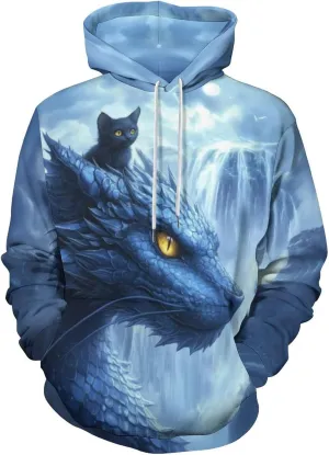 GLUDEAR Unisex 3D Pattern Print Athletic Pullover Hoodies Hooded Sweatshirts