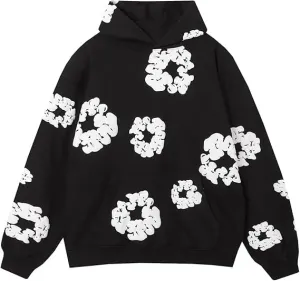 Graphic Vintage Hoodies Printed Hoodie Sweatshirt Casual Oversized Long Sleeve Streetwear Hooded Pullover Y/Z