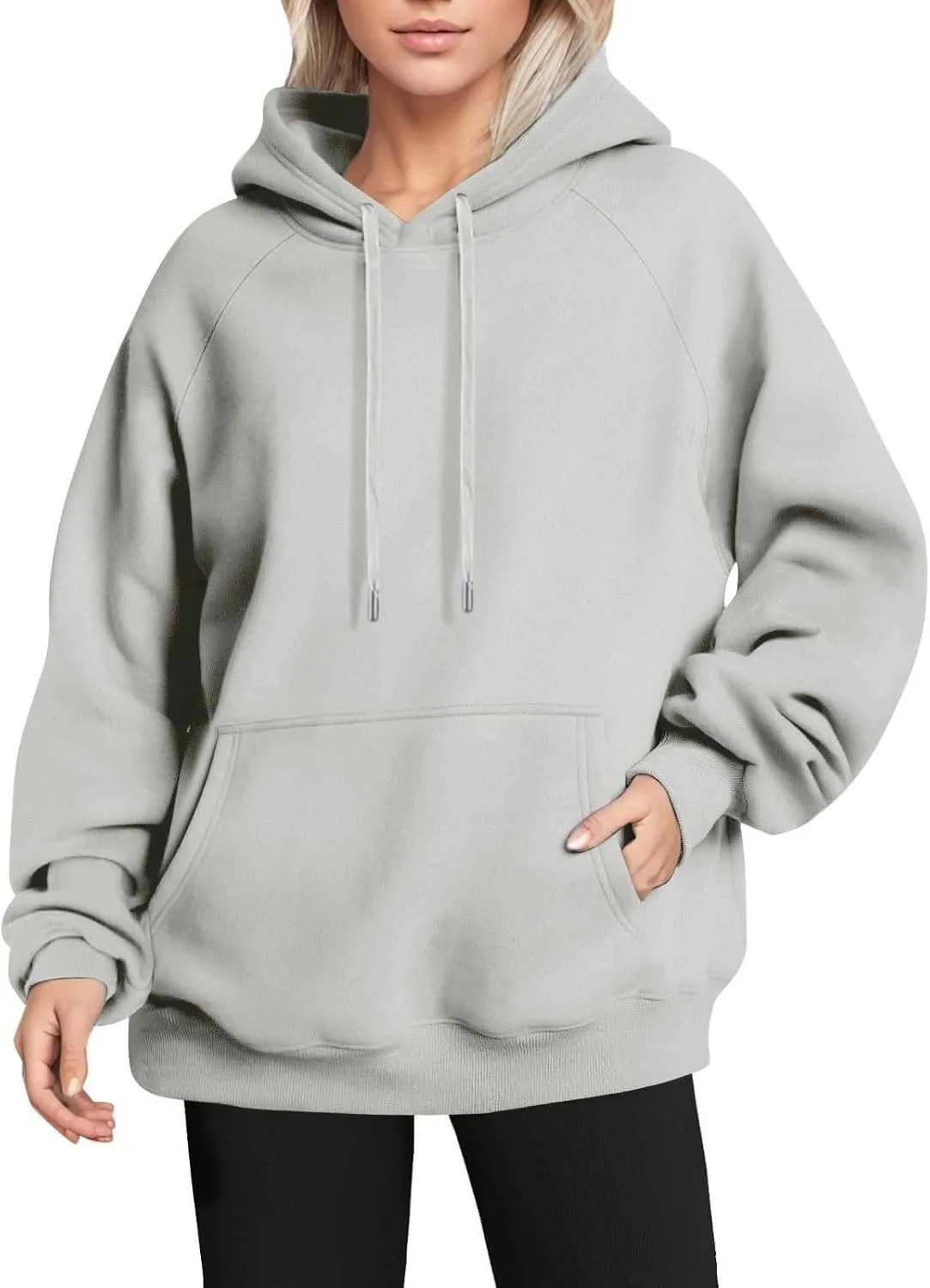 Gumipy Oversized Hoodies for Women Drawstring Fleece Womens Hoodies Sweatshirts Y2K Long Sleeve Hoodies Pullover Winter Coats