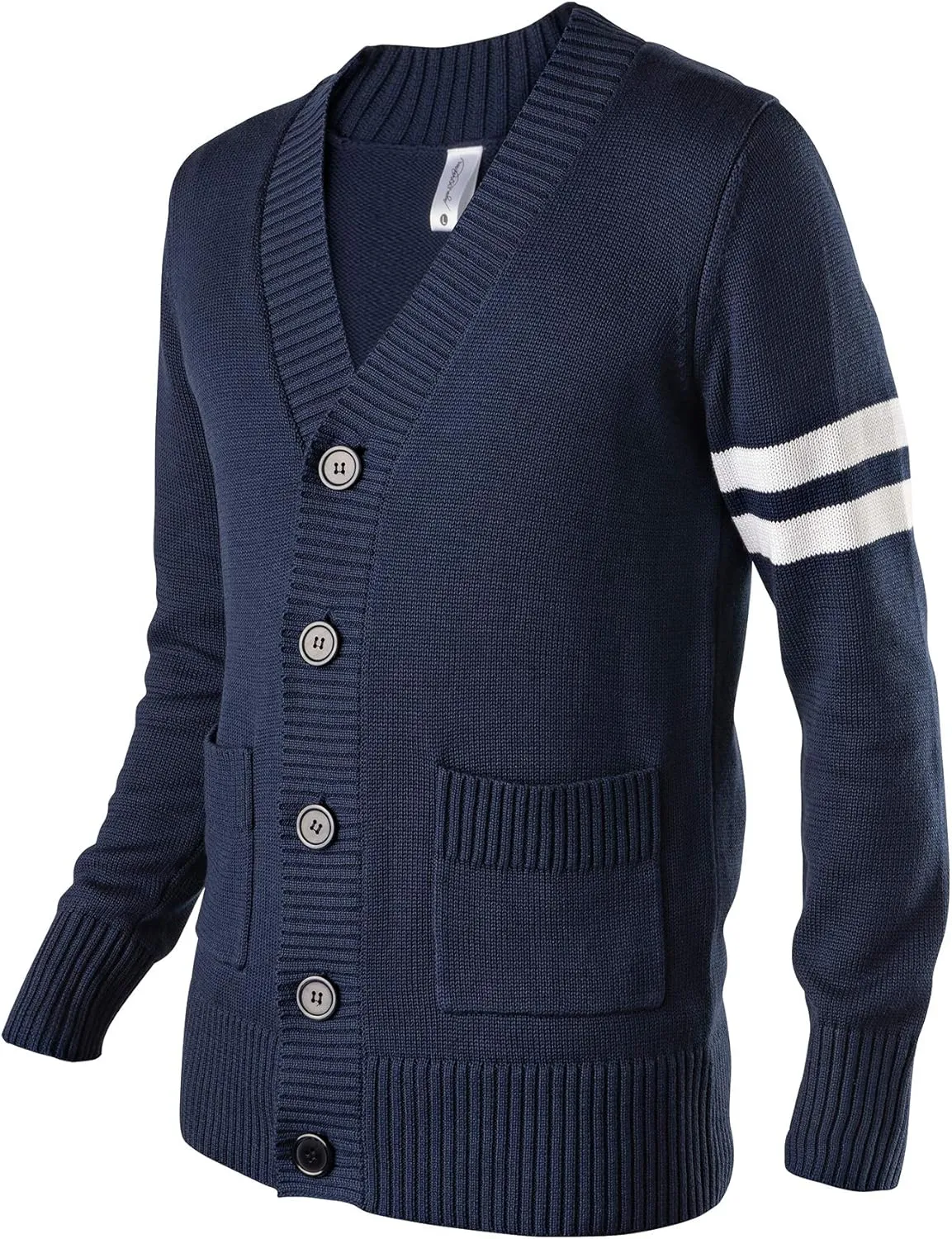 Hip Hop 50's Shop - Mens 1950s Letterman Cardigan Sweater