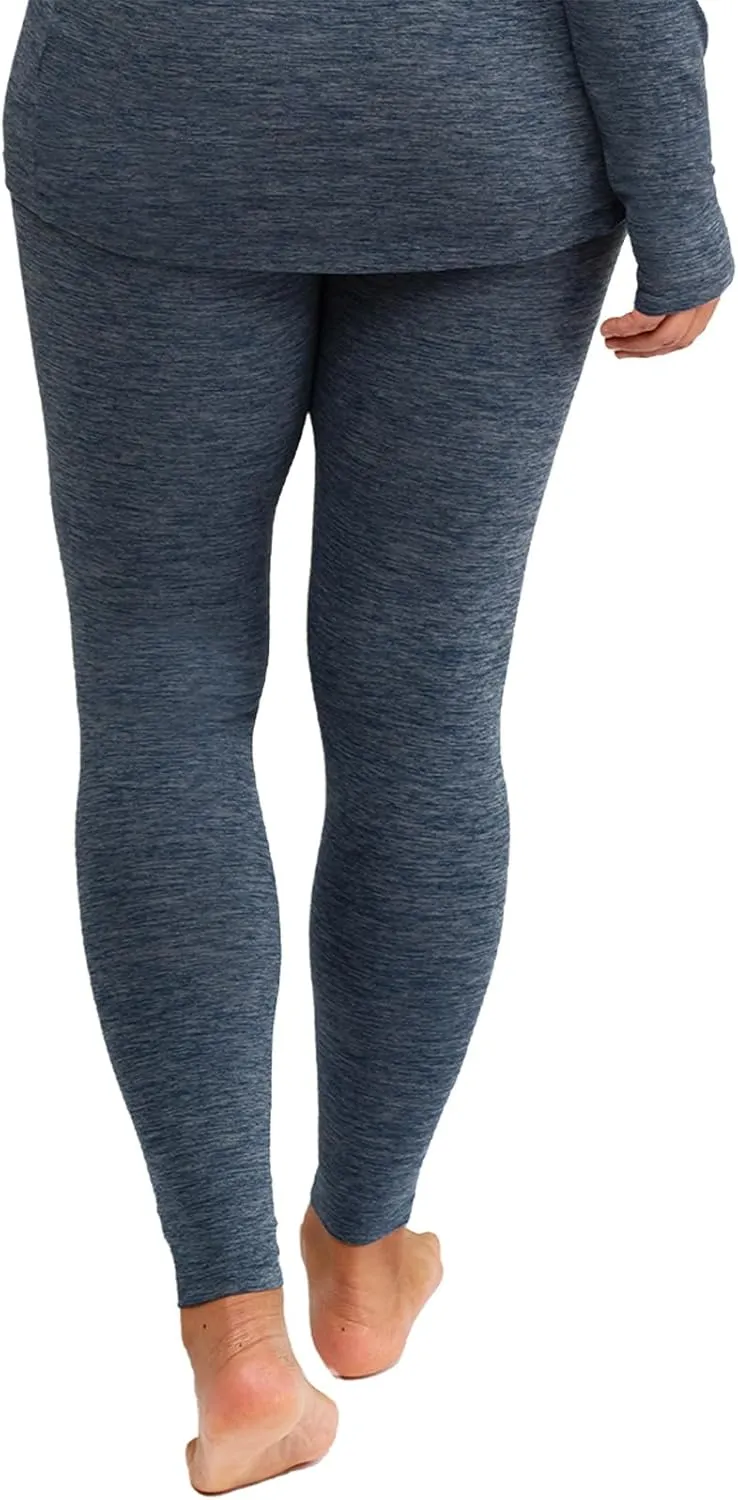 Hot Chillys Women's Clima-Tek Tights | Warm Breathable Moisture-Wicking Midweight Relaxed Fit Base Layer Thermal Leggings