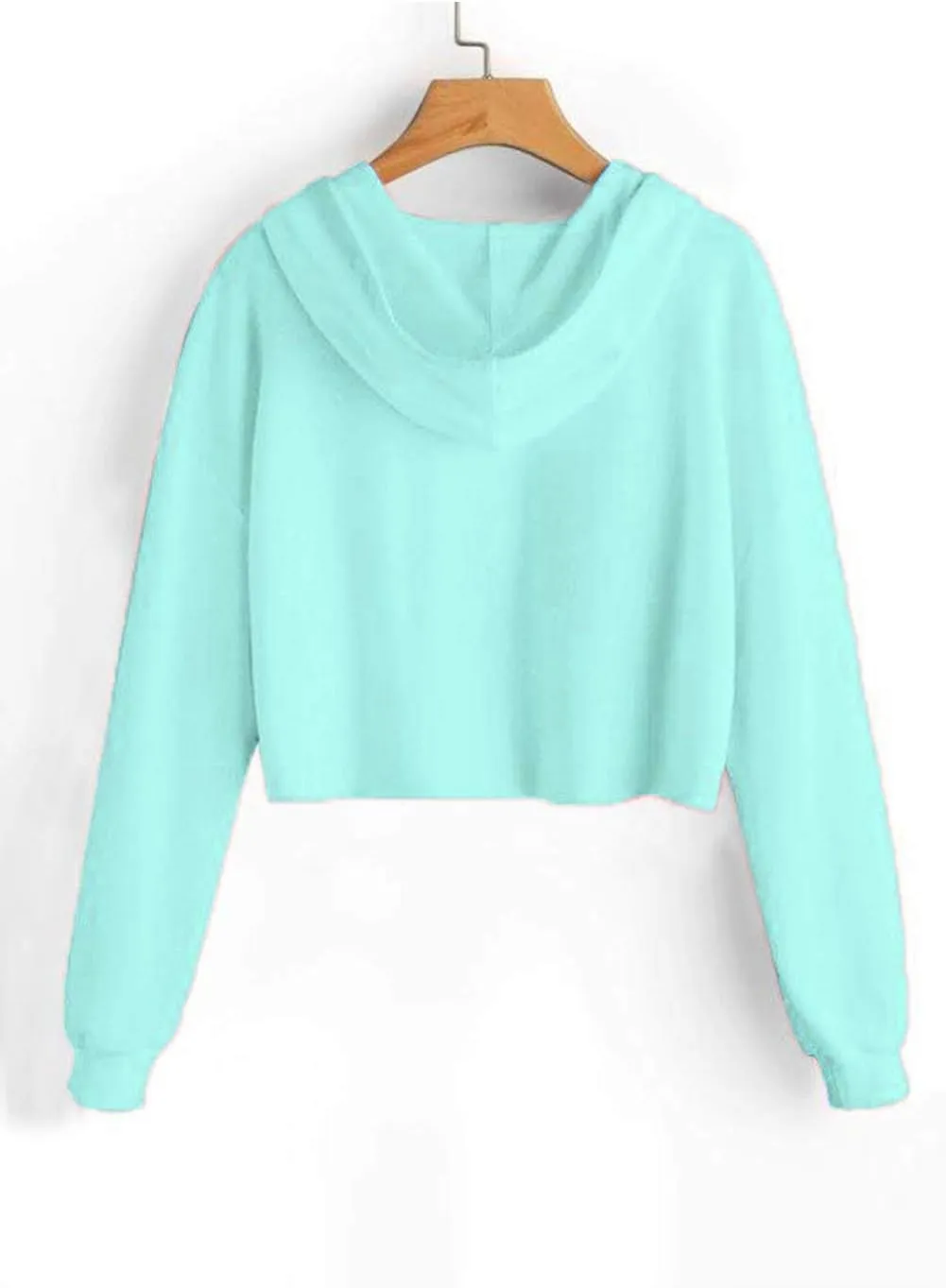 Idepet Women's Casual Letters Print Crop Top Loose Pullover Friends Shirt Teen Girl TV Show Hoodie Sweatshirt