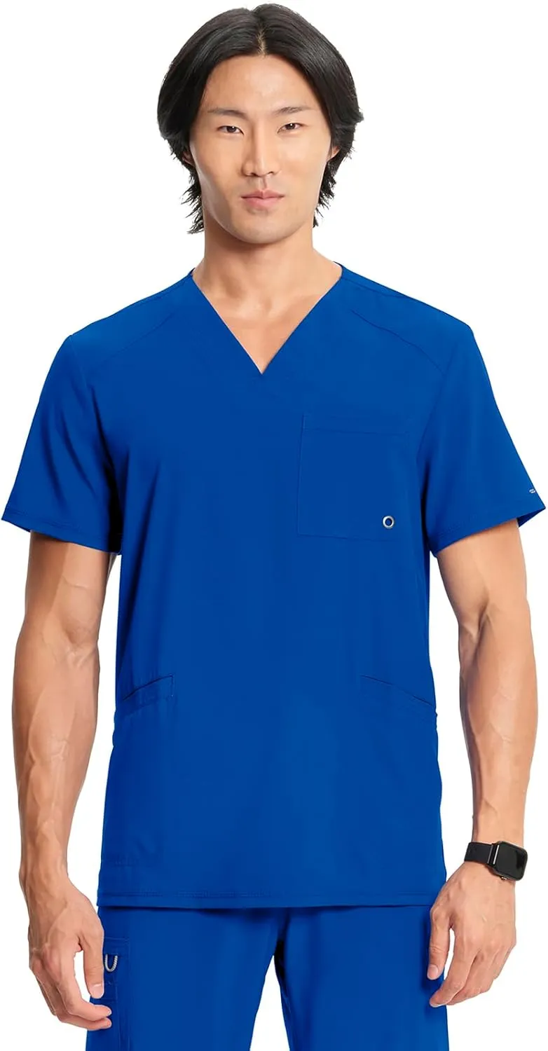 Infinity Cherokee V- Neck Men's Scrub Top with Rib Knit Back Panels CK900A