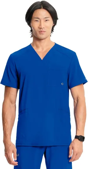 Infinity Cherokee V- Neck Men's Scrub Top with Rib Knit Back Panels CK900A