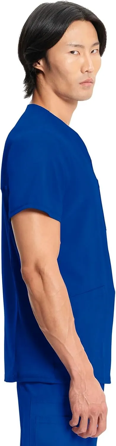 Infinity Cherokee V- Neck Men's Scrub Top with Rib Knit Back Panels CK900A