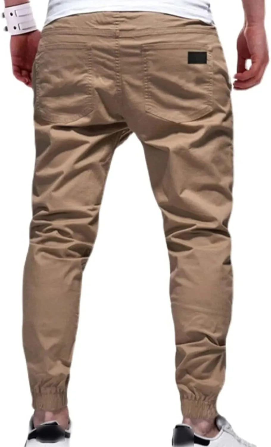JEShifangjiusu Mens Fashion Cargo Pants Lightweight Athletic Joggers Pants Stretch Chino Trousers Sweatpants with Pockets