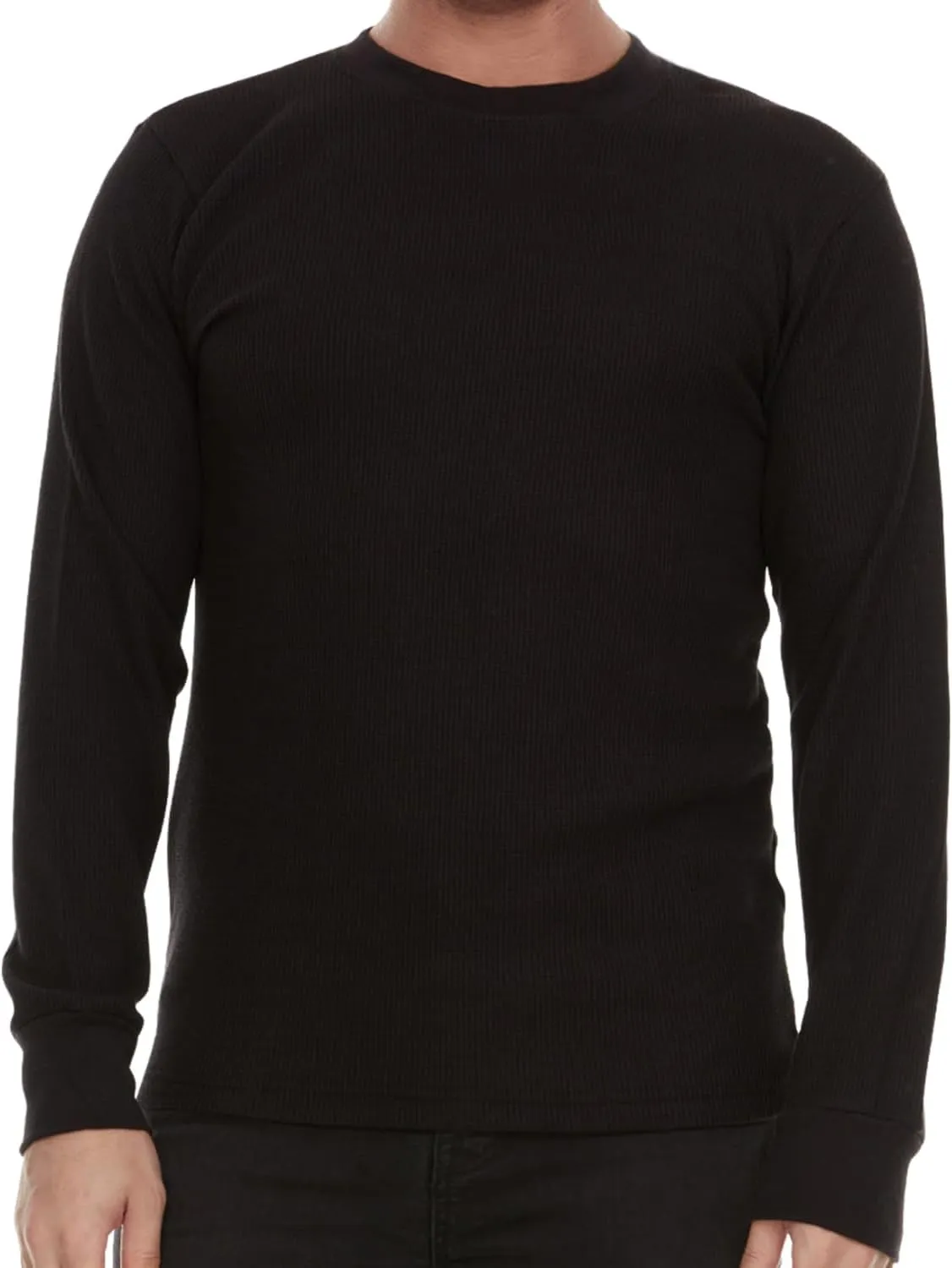 JMR Mens Heavyweight Waffle Thermal Shirt - 100% Cotton Long Sleeve - Wear as Base Layer or Standalone - Warm & Breathable