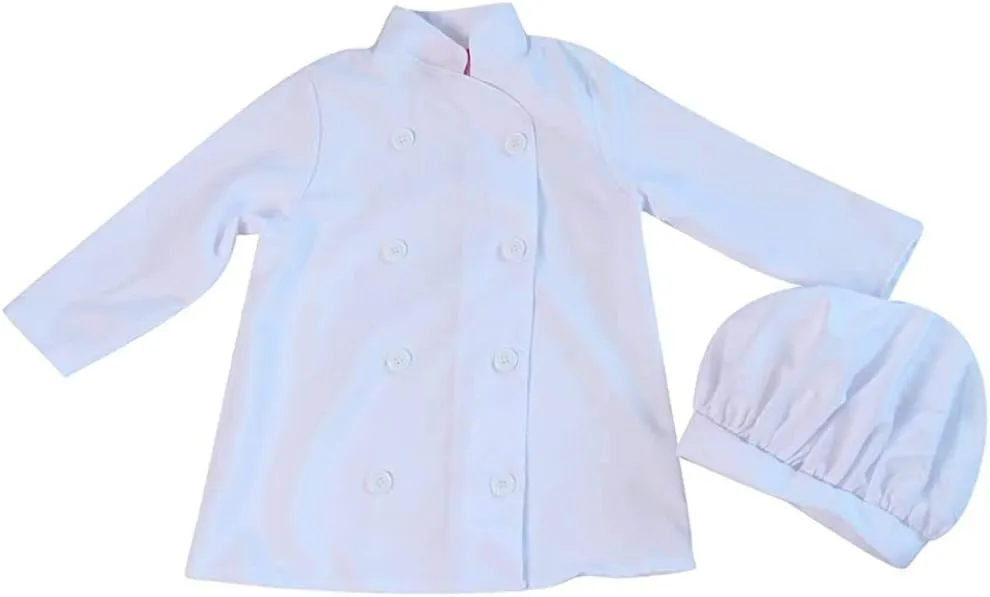 Kids Chef Costume Separates - Jacket & Hat or Pants (Choose Style and Size)