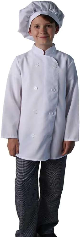 Kids Chef Costume Separates - Jacket & Hat or Pants (Choose Style and Size)