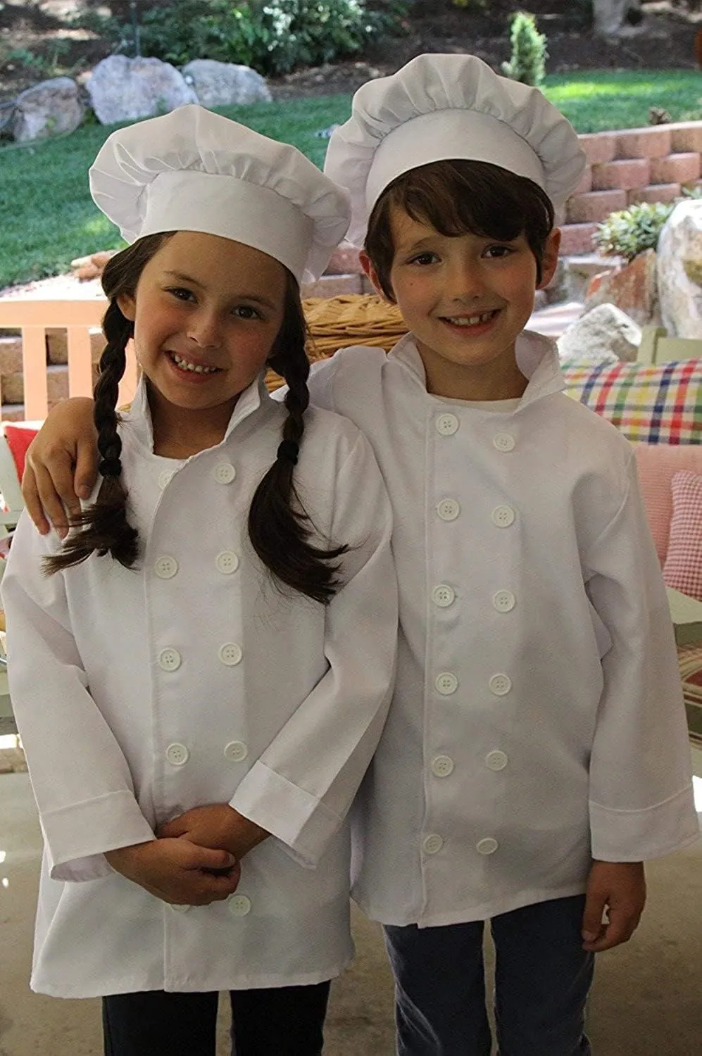 Kids Chef Costume Separates - Jacket & Hat or Pants (Choose Style and Size)